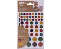 Gommettes 'Rond', kraft nature, en sachet