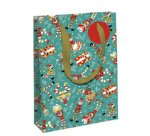 Sac cadeau de Noël 'Lutins', large