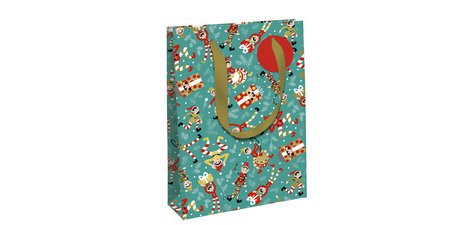 Sac cadeau de Noël 'Lutins', large