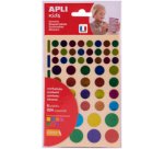 Gommettes 'Carré' couleurs métallisées, assorti