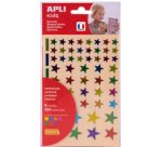 Gommettes 'Carré' couleurs métallisées, assorti