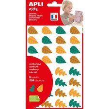 Gommettes 'Feuilles d'arbre', en sachet