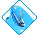 Luge pour tout-petits Bobee Bob, plastique, bleu