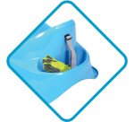 Luge pour tout-petits Bobee Bob, plastique, bleu