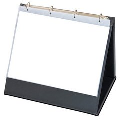 Classeur chevalet de table 4 anneaux cartonné à l'italienne A4 noir
