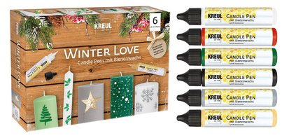 Candle Pen 'Winter Love', set de 6