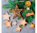 CACTUS Serviette à motif de Noël 'Étoiles'