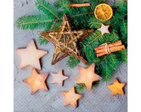 Serviette à motif de Noël 'Étoiles'