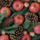 Servet met kerstmotief 'Appels'