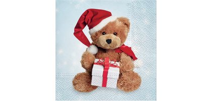 CACTUS Serviette à motif de Noël 'Nounours'