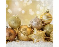 Serviette à motif de Noël 'Boules de Noël'