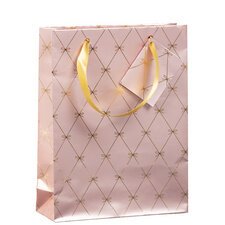 Mittelgroße geschenktasche, primerose, 17x6x22 cm - rosa