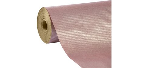 Papier cadeau 'Uni', sur rouleau, rose