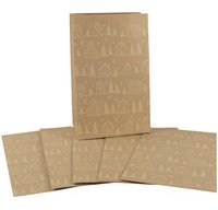 Pochette cadeau de Noël 'Sapins', (L)100 x (H)160 mm