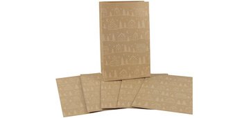 Pochette cadeau de Noël 'Sapins', (L)100 x (H)160 mm