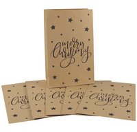 Pochette cadeau de Noël 'Merry Christmas', 100x160 mm