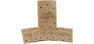 Pochette cadeau de Noël 'Merry Christmas', 100x160 mm