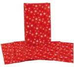 Pochette cadeau de Noël 'Étoiles', (L)100 x (H)160 mm