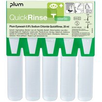 LEINA Ampoule de rinçage oculaire QuickRinse, 5 x 20 ml