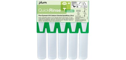 LEINA Ampoule de rinçage oculaire QuickRinse, 5 x 20 ml