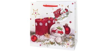 Sac cadeau de Noël 'Bougies', petit