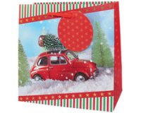 Sac cadeau de Noël 'Petite voiture', petit