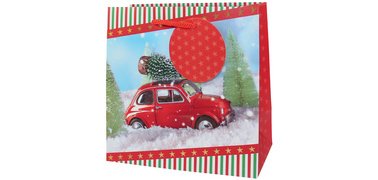 Sac cadeau de Noël 'Petite voiture', petit