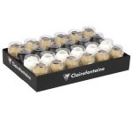 Plateau 24 oeufs mats 10mx7mm ss coque, Kraft, blanc, noir - Assortiment