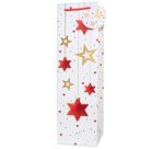 Sac cadeau de Noël pour bouteille 'Étoiles'
