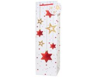 Sac cadeau de Noël pour bouteille 'Étoiles'