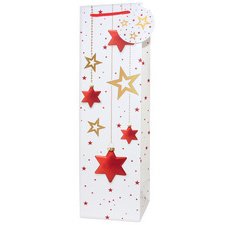 Sac cadeau de Noël pour bouteille 'Étoiles'