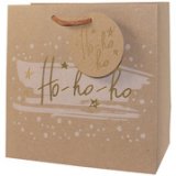 Sac cadeau de Noël 'ho ho ho', petit