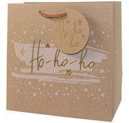 Sac cadeau de Noël 'ho ho ho', petit