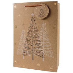 Kerstcadeauzak 'Hert', groot