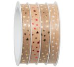 Bolduc sur bobine multiple, 4 rubans, naturel