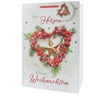 Sac cadeau de Noël '3 bonshommes de neige', grand