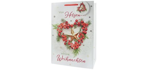 Sac cadeau de Noël '3 bonshommes de neige', grand