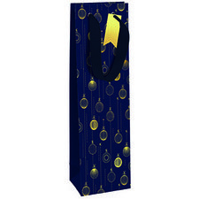 Sac cadeau pour bouteille 'Sapins d'or'