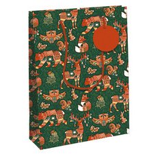 Sac cadeau de Noël 'Forest', large
