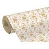 Geschenkpapier, Tiny Rolls Kraft 70g, 50x0,35m, Dalarna, weiß - Weiß