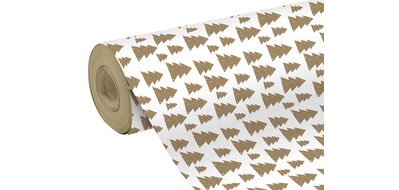 Kraft 70g, Tiny 50x0,35m Sapins fd blanc - Blanc