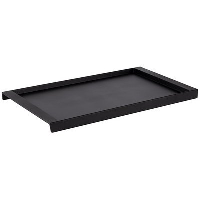 Dienblad, melamine, (L)670 x (H)380 mm, zwart
