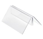 Support pour cartes et brochures, transparent