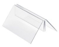 Support pour cartes et brochures, transparent
