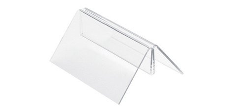 Support pour cartes et brochures, transparent
