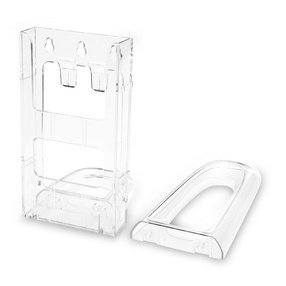 Socle pour porte-brochures Lit-Loc, transparent