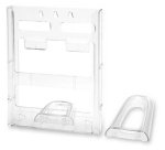 Socle pour porte-brochures Lit-Loc, transparent