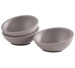 Bowl ELEMENT, concrete, 0.05 liter, set of 3, gray