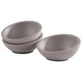 Bowl ELEMENT, concrete, 0.05 liter, set of 3, gray