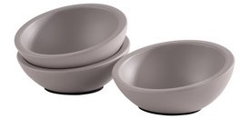 Bowl ELEMENT, concrete, 0.05 liter, set of 3, gray